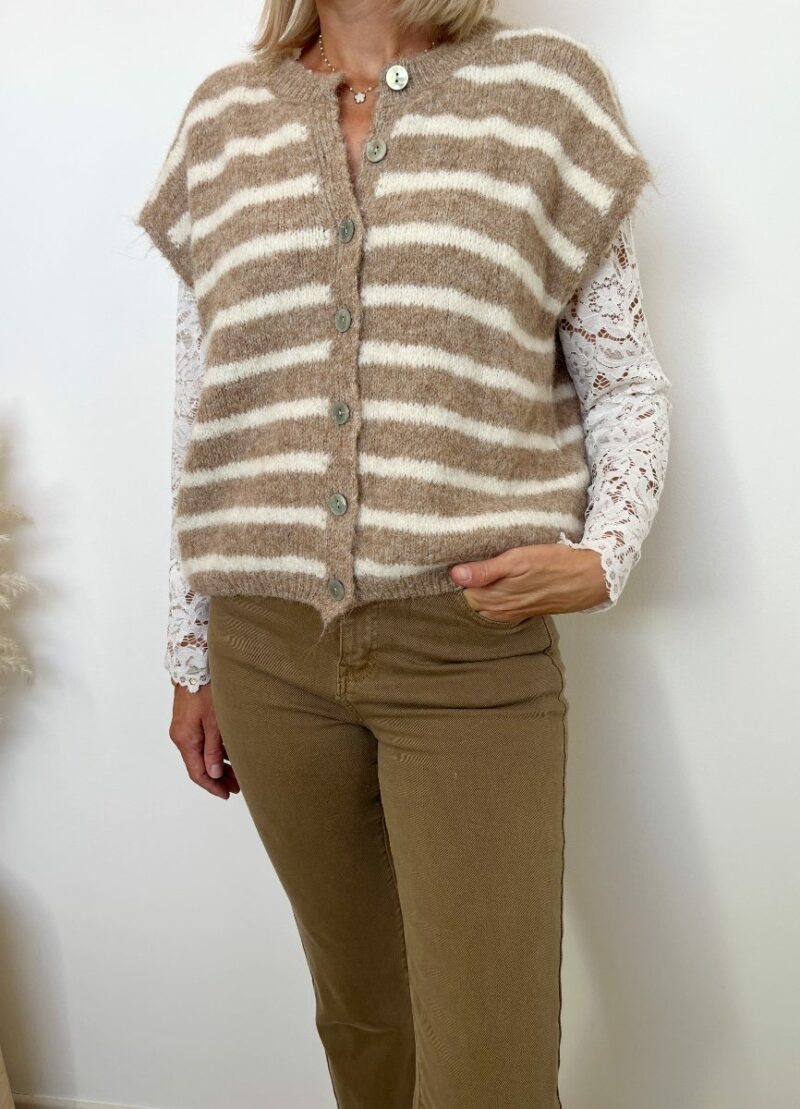 gilet mariniere beige 5