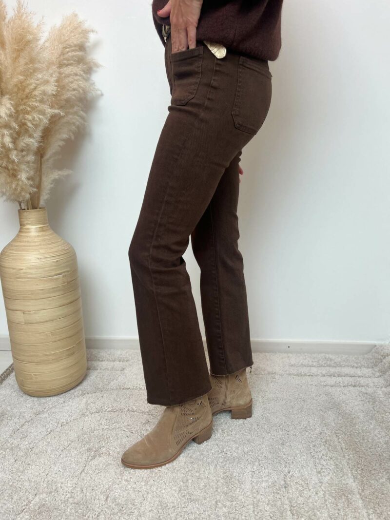 jean flare chocolat