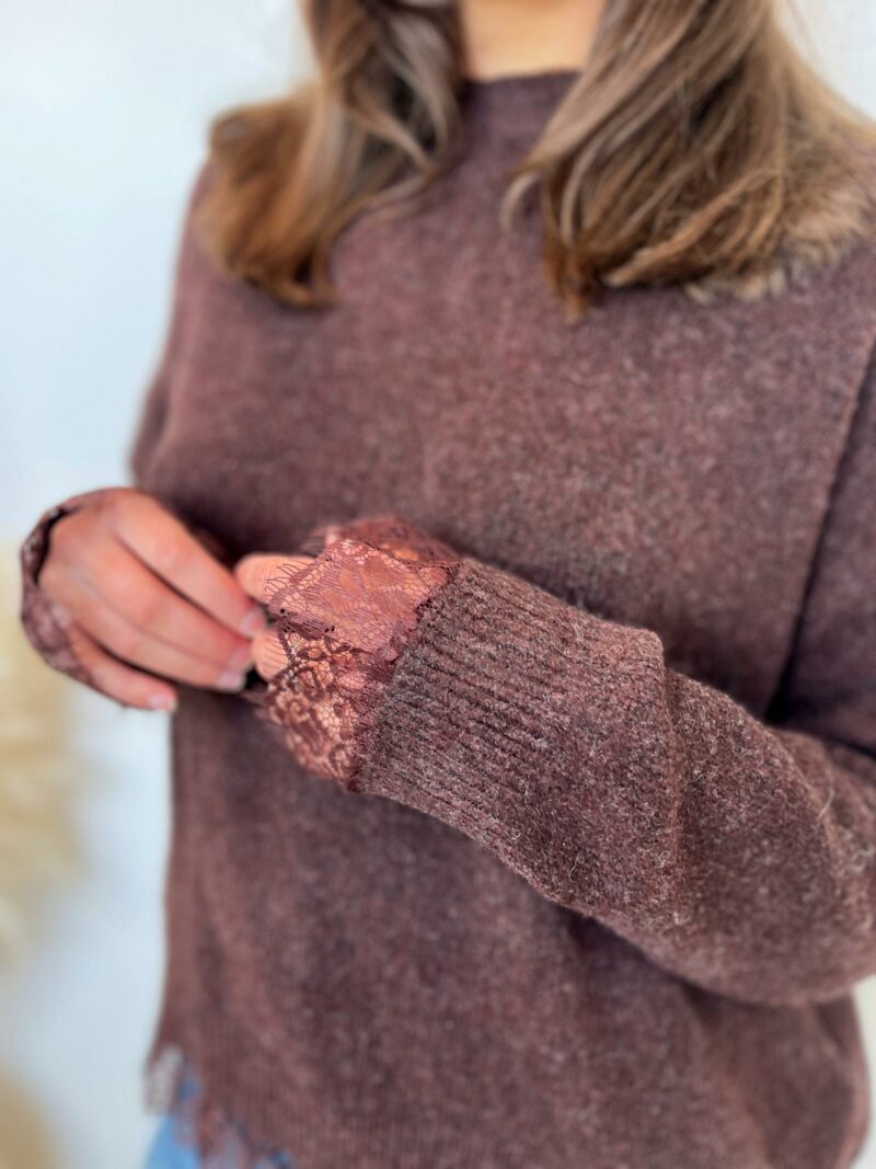 pull dos dentelle choco 3