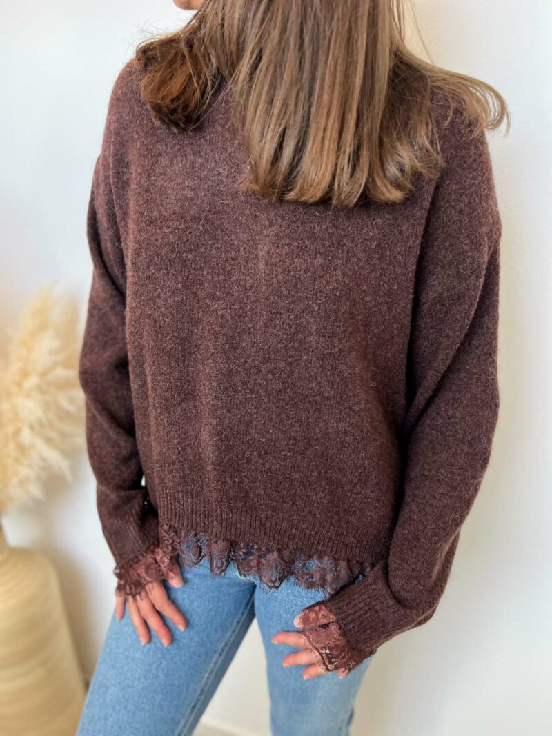 pull dos dentelle choco 4
