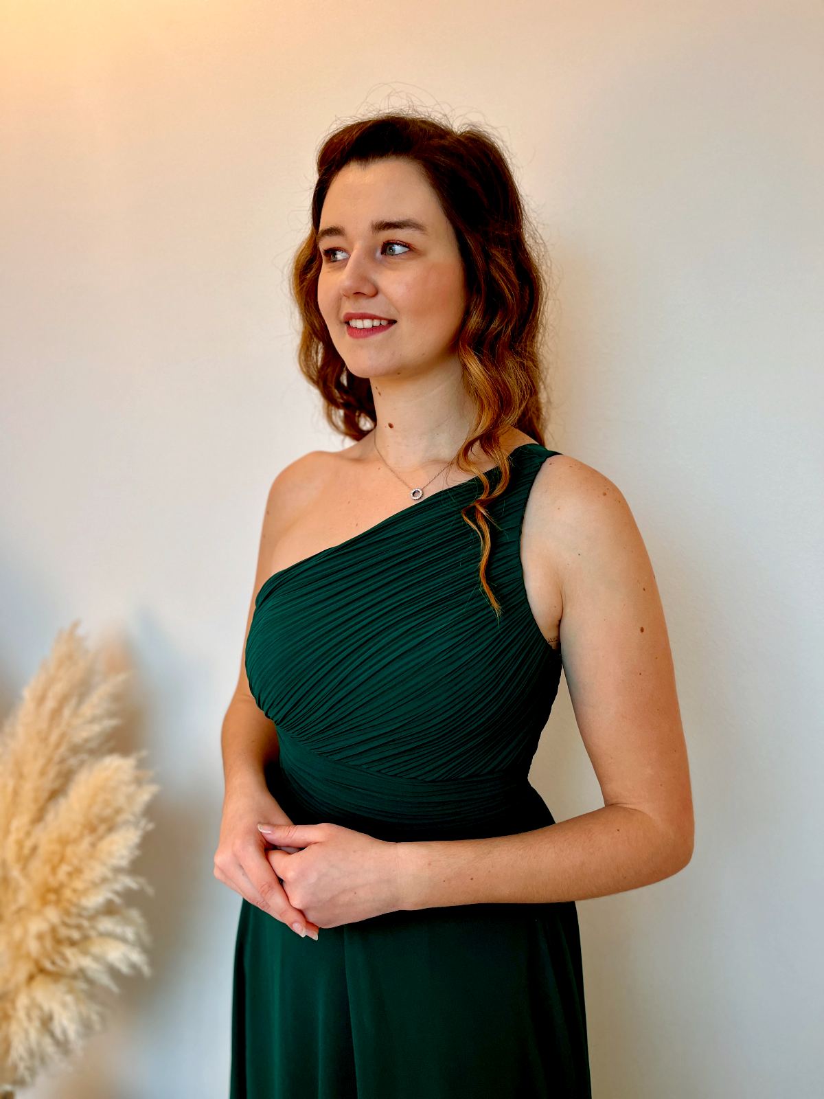 robe demoiselle d'honneur vert sapin