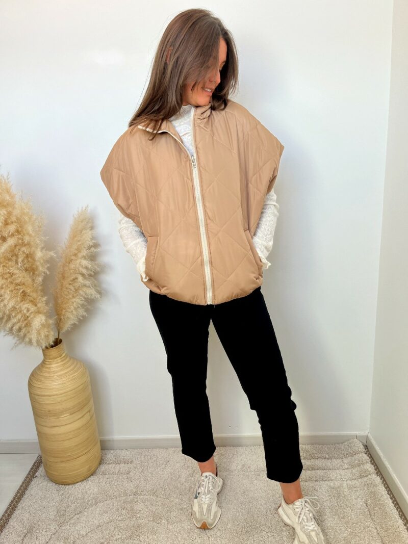 veste matelassée camel 3
