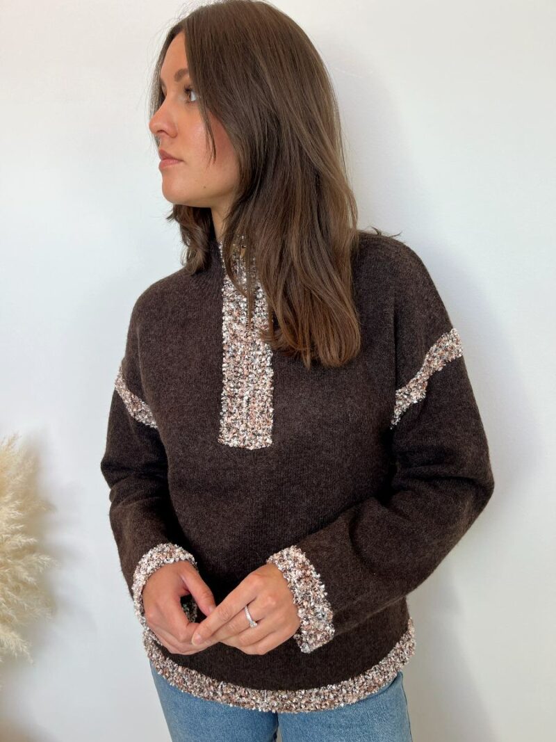 pull zip marron 2