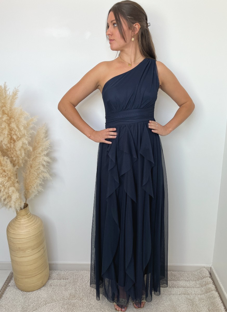 ROBE ASYMETRIQUE MARINE