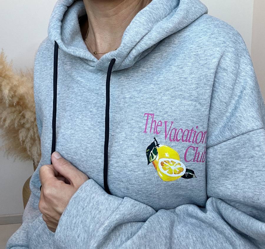 SWEAT CAPUCHE GRIS