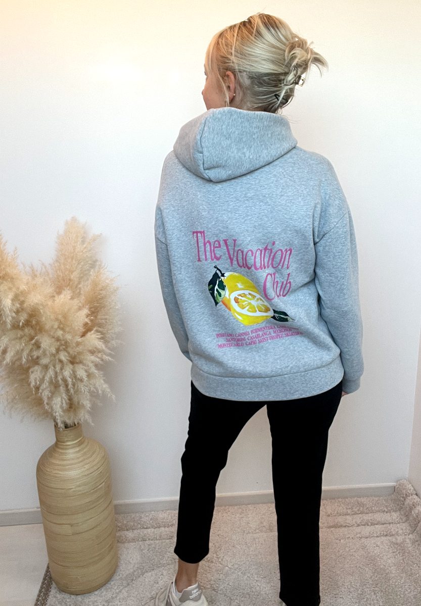 sweat capuche gris 4