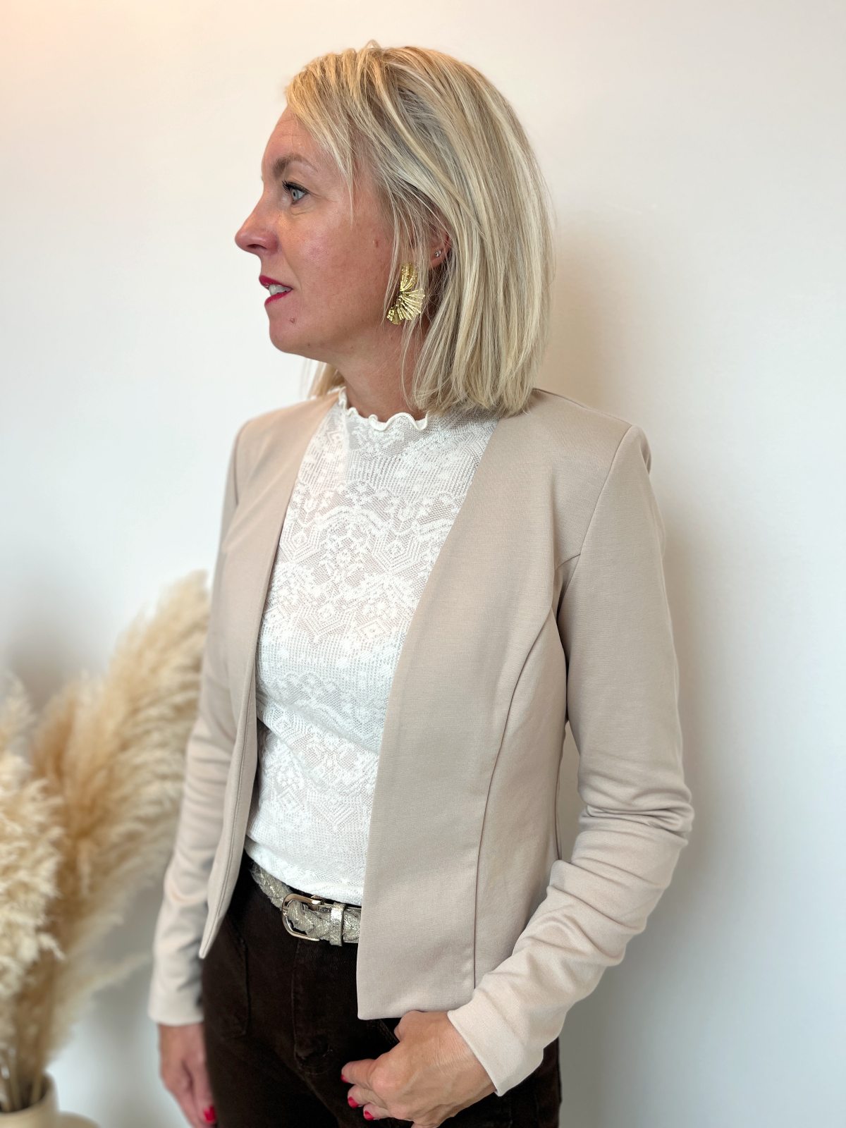 VESTE COURTE BEIGE
