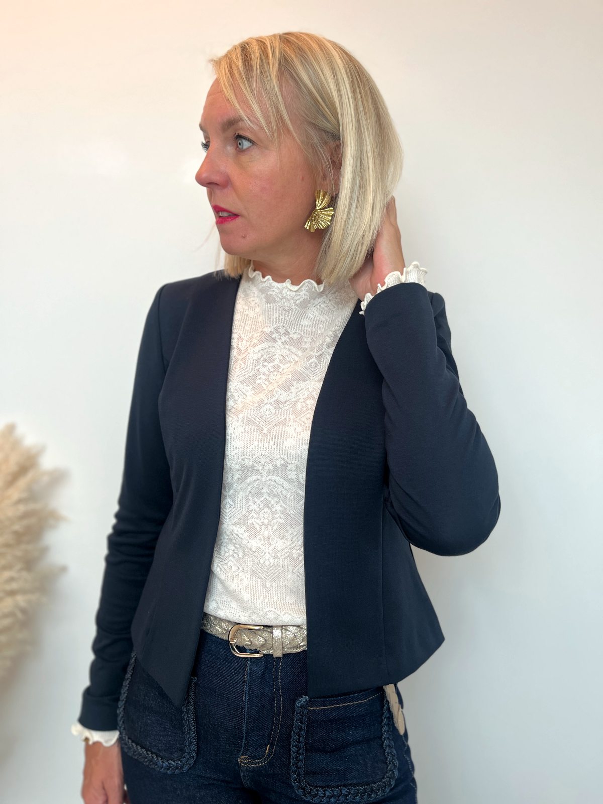 VESTE COURTE MARINE