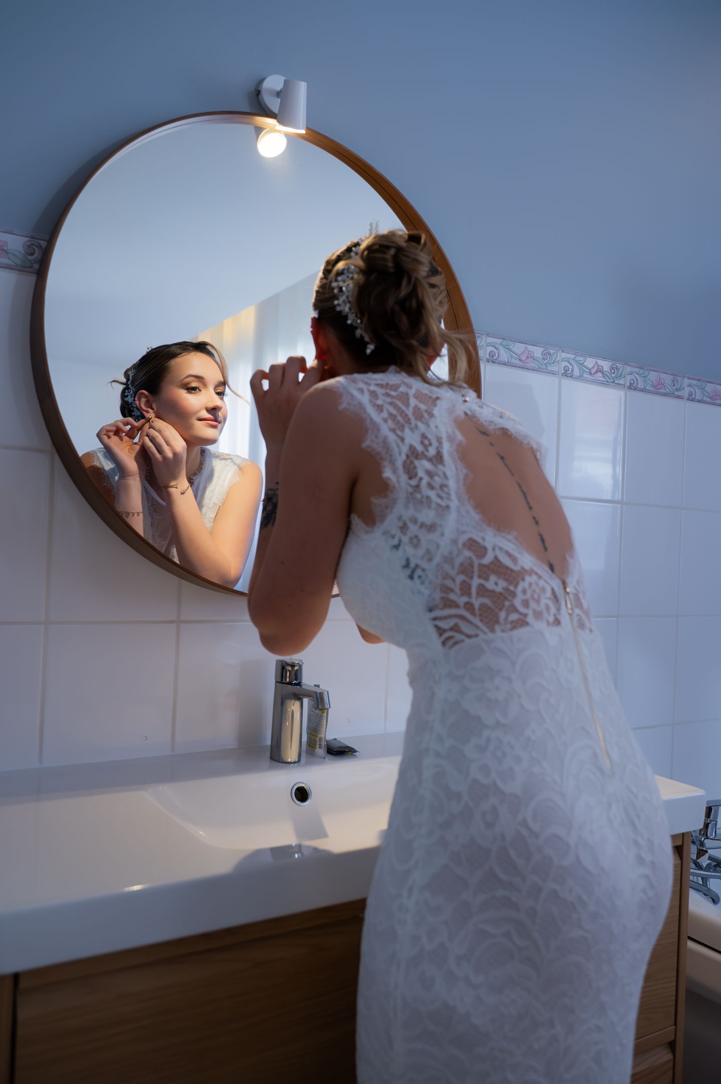 ROBE DENTELLE DOS NU BLANC